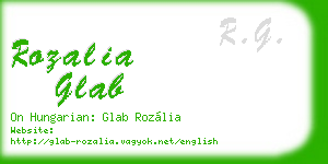 rozalia glab business card